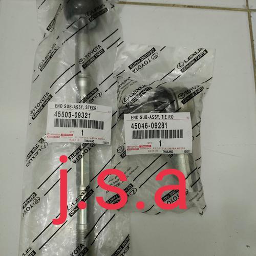 Gambar Rack end 1pc + tie rod 1pc Toyota Fortuner/ Hilux original dari Jaya Sakti Autopart Jakarta Utara Tokopedia
