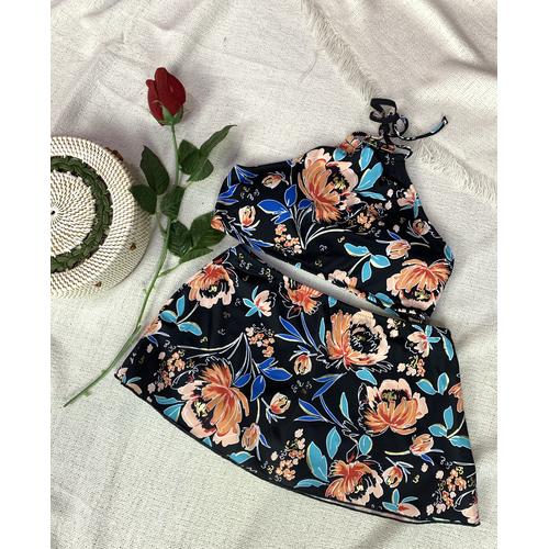 Jual High Neck Bikini / Bikini with Skirt / Swimwear / Bikini Set