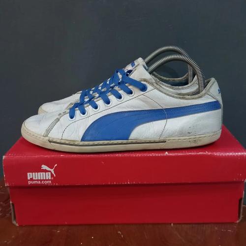 Jual PUMA BENECIO WHITE AND BLUE LEATHER - Kota Depok - COESSTORE |  Tokopedia