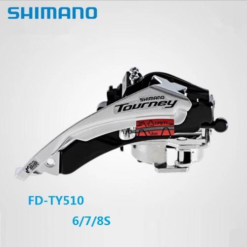 Dérailleur Avant Shimano FD-TY510 Pour VTT/route - 6/7/8 Vitesses, Double Traction, Collier 31,8 Ou 34,9 Mm, Triple Plateau
