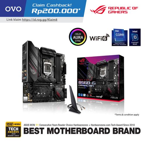 Foto Produk ASUS ROG STRIX B560-G GAMING WIFI - Intel Motherboard LGA1200 dari J&J online