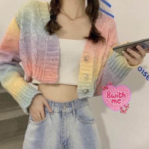 Jual Ready cardigan knit korea wanita crop atasan sweater rajut rompi vest  - IU - Jakarta Utara - 8 With Me | Tokopedia