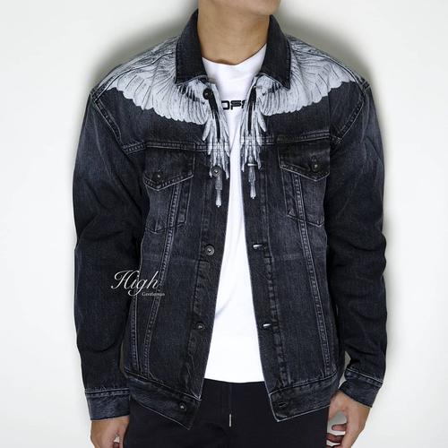 mens slim denim jacket