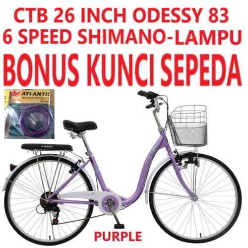 Jual ODESSY MINI 26 INCH 83 6 SPEED CTB SHIMANO SEPEDA PEREMPUAN CITY BIKE  - Jakarta Barat - sepedamurah78 | Tokopedia
