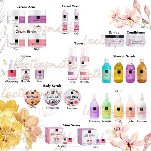 Gambar SCARLETT WHITENING LOTION SHOWER BODY SCRUB SERUM FACIAL WASH SHAMPOO - Lotion Romansa dari LACI KOSMETIK Kota Surabaya Tokopedia