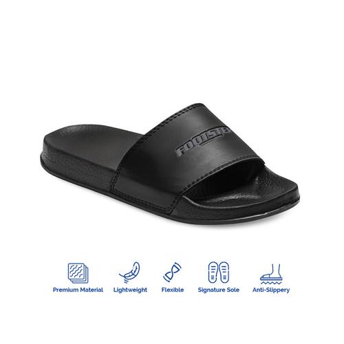 Foto Produk Sandal Slide Pria Footstep Footwear - Jarvis Black Grey - Abu-abu, 39 dari Footstep Footwear