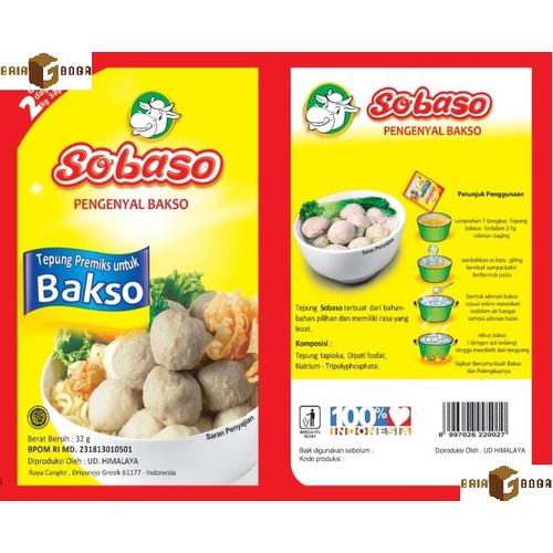 Gambar Sobaso - Pengenyal Baso Tepung Premix untuk Bakso 32 gram dari Gaiaboga Kota Cirebon Tokopedia