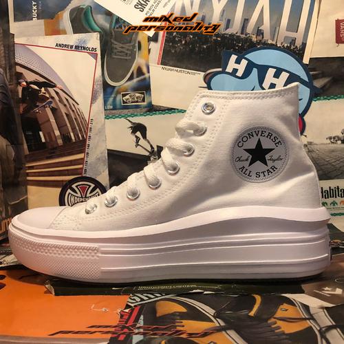 converse all star high platform white