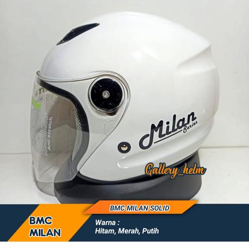 Jual Helm Bmc Milan Polos Solid Putih 