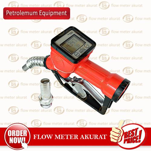Jual Nozzle Flow Meter Digital, Fuel Nozzle Digital Size 1 Inch Kota