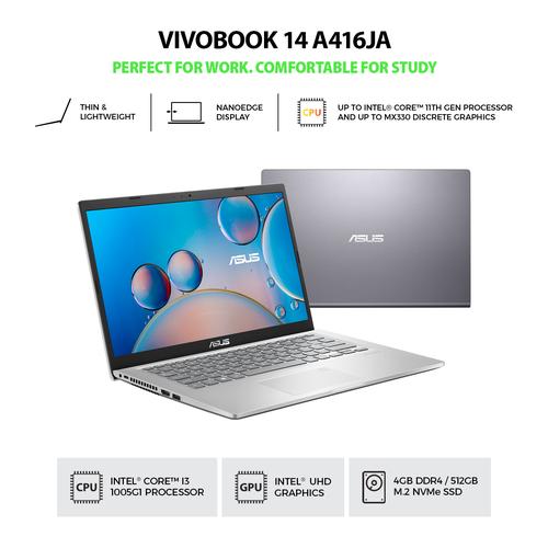 Foto Produk Asus A416JA FHD351 | i3 1005G1 4GB 512ssd W10+OHS 14FHD dari GAMER.ID