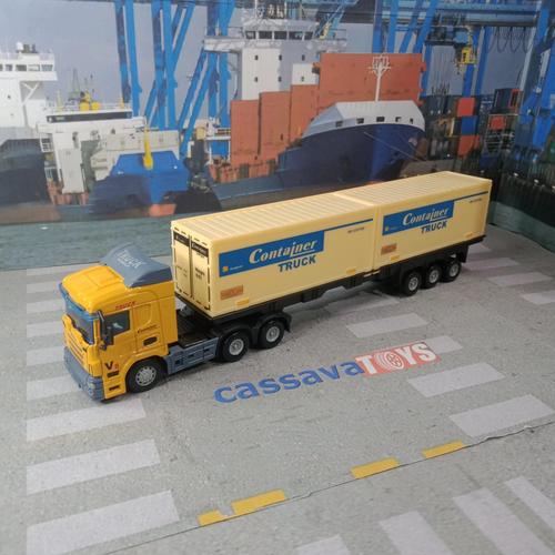 Gambar Diecast Truck Container 20 feet Skala 43 dari CassavaToys Kota Bekasi Tokopedia