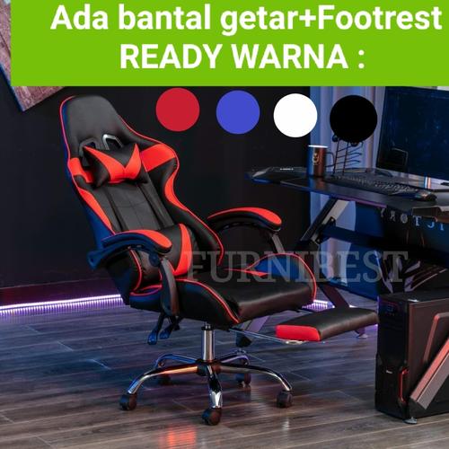 Foto Produk Kursi Gaming Gaming Chair 8802 - Putih dari Furnibest ID