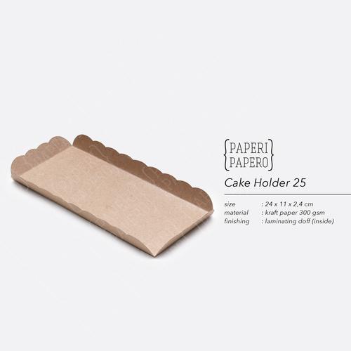 Foto Produk Cake Holder (24x11x11 cm) - Tatakan Alas Partisi Kue Roll Brownies 25 dari Paperi Papero