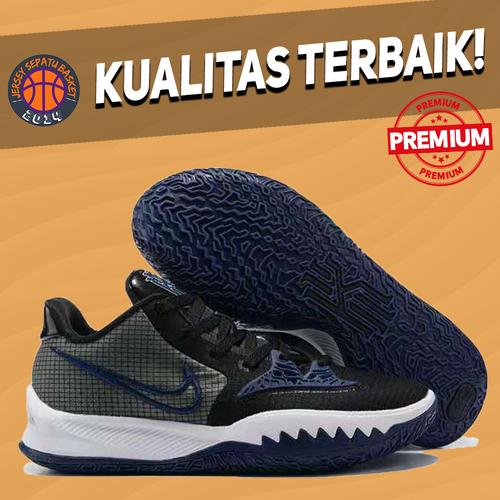 kyrie 4 low white black