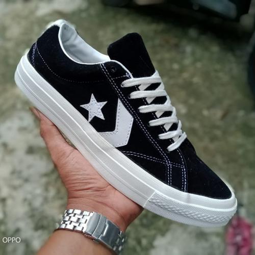 Jual Sepatu Converse Star player Premium/ Sneakers pria wanita - hitam  putih, 37 - Kab. Tangerang - Riffa_sport031 | Tokopedia