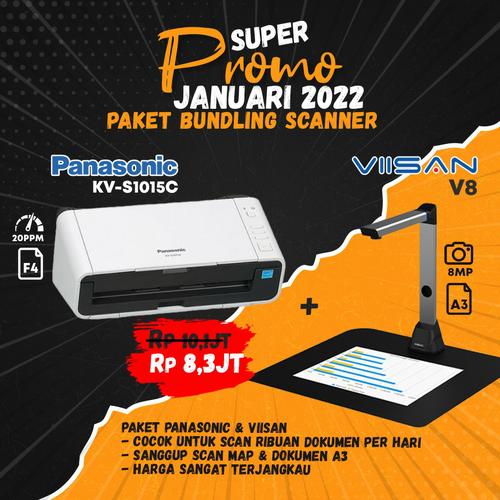 Gambar Scanner Panasonic KV-S1015C + Viisan V8 - PROMO dari scanner bandung Kota Bandung Tokopedia