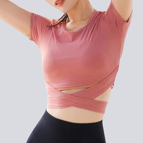 Jual Seamless Crop Top - Yoga Shirt 
