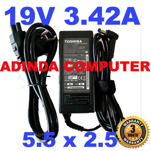 Gambar Adaptor Laptop TOSHIBA 19V 3.42A 5.5*2.5mm Original dari Adinda Computer Kab. Bogor Tokopedia