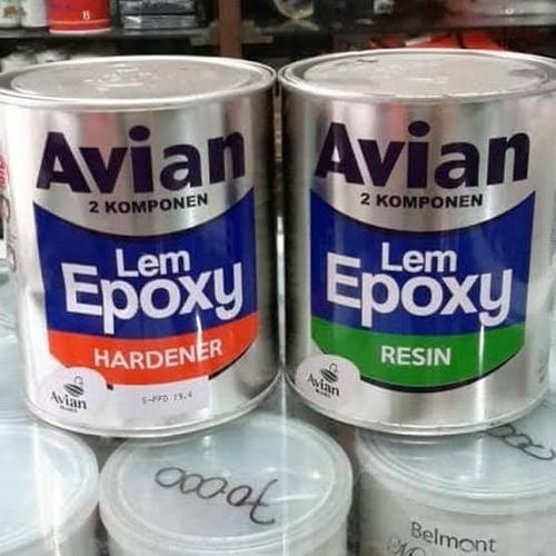 Jual Lem Epoxy AVIAN 2 Komponen (Resin + Hardener) 2KG Kab. Tangerang