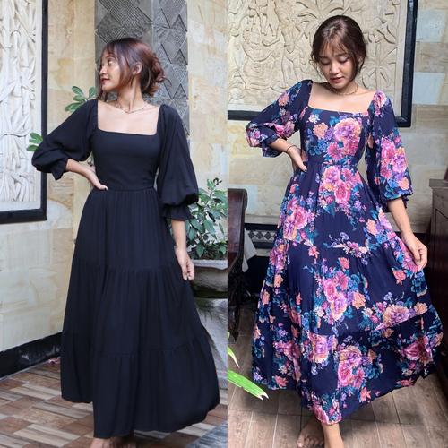 Jual SUMMER FLORAL DRESS II MAXI DRESS 