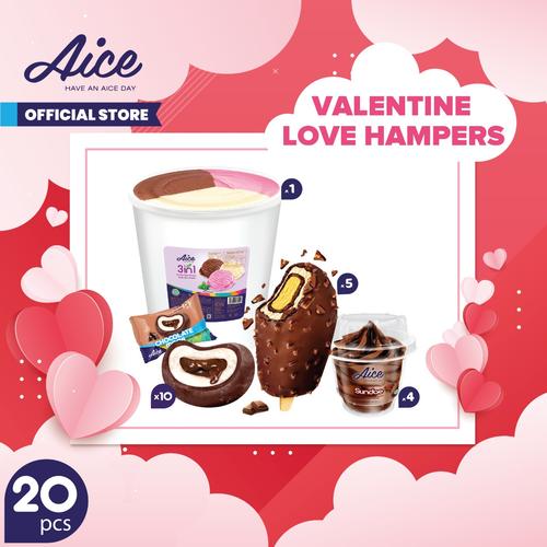 Promo Paket Aice Ice Cream Hampers Special Valentine Love Es Krim isi 20 pcs Jakarta Pusat