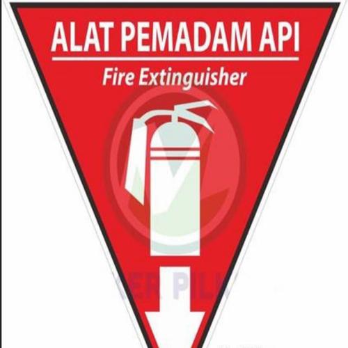 Jual STICKER S E G I T I G A APAR ALAT PEMADAM API UKURAN 15 X 15 X 15 ...