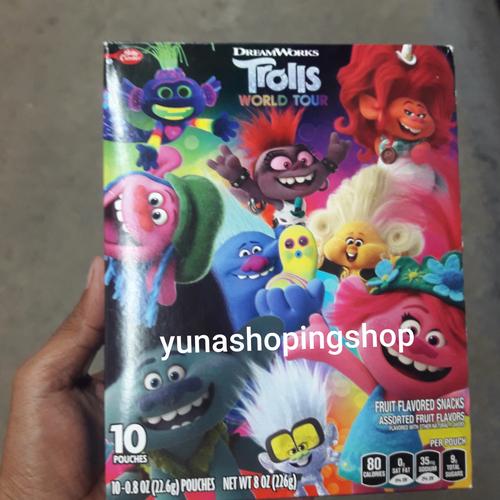 Jual BETTY CROCKER DREAMWORKS TROLLS WORLD TOUR FRUIT FLAVOURED SNACK