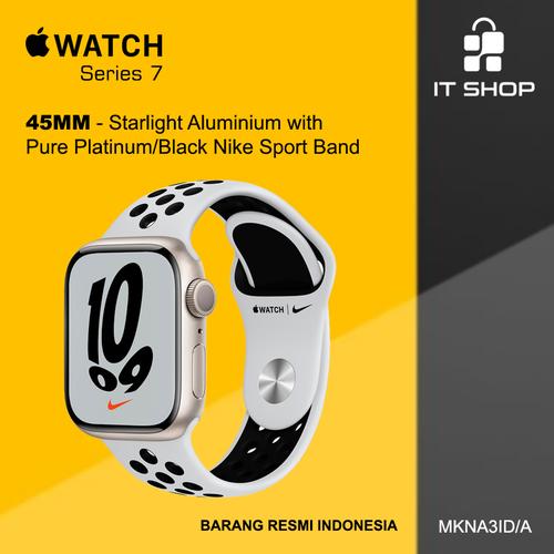 Jual Apple Watch 7 41mm STARLIGHT NIKE 