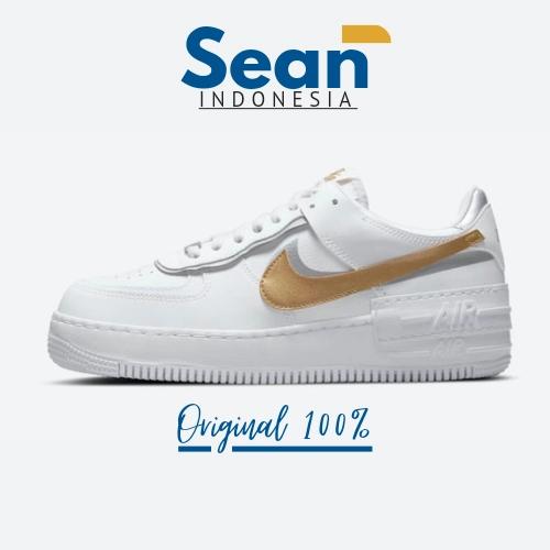 air force 1 shadow white gold