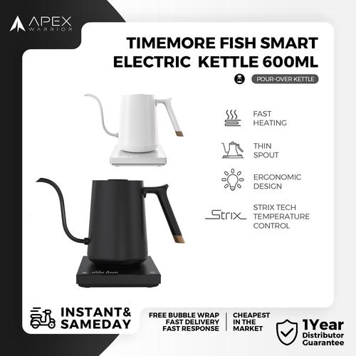 Gambar Timemore Fish Smart Electric Coffee Kettle Teko Kopi Listrik Digital - Putih - 600ml dari Apex Warrior Jakarta Timur Tokopedia