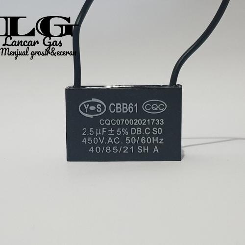 Jual Kapasitor Kipas Angin Regency/Sekai 2,5uf mikro Capasitor 2.5uf