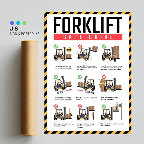 Jual Poster Safety K3 Forklift Safe Drive A3 45cmx30cm Kab Jual Poster Safety K3 Forklift Safe Drive A3 45cmx30cm Kab