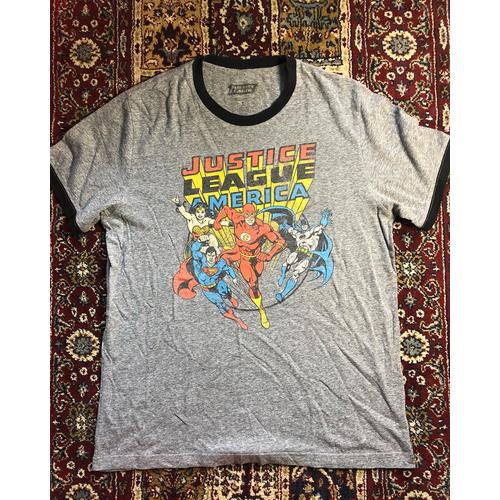 T-SHIRT VINTAGE JUSTICE LEAGUE AMERICA 