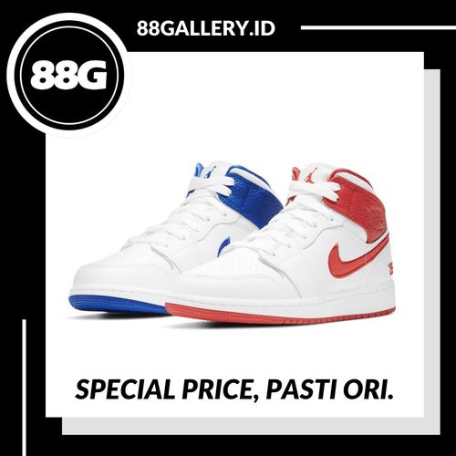 Jual Air Jordan 1 Mid 85 Red Blue 100 