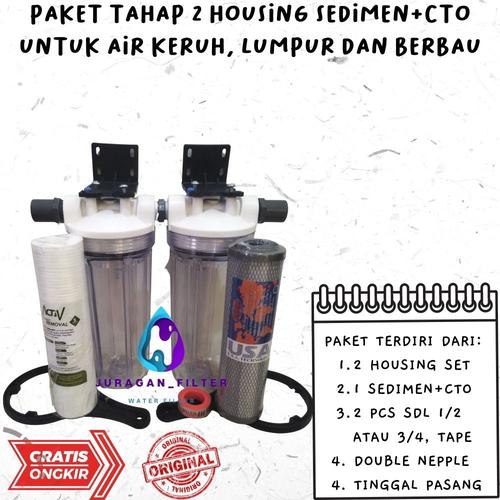 Jual Paket 2 Filter Saringan Air Kotor Dan Berbau Nanotech 2 (Sedimen
