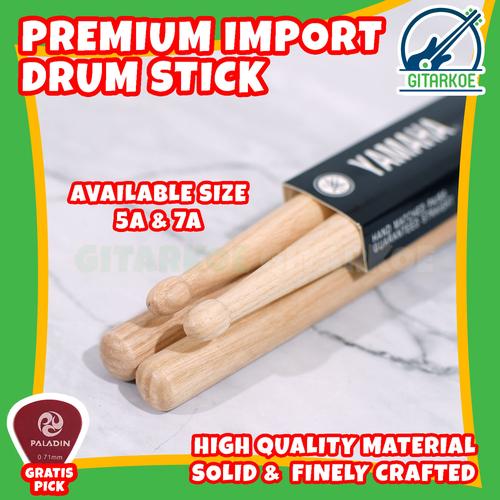 Gambar Stick Drum Import Ukuran 5A & 7A High Quality Material Oakwood - 5A dari gitarkoe Kota Tangerang Selatan Tokopedia