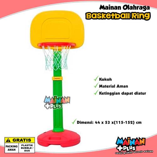 Gambar Mainan Ring Basket Anak Premium Basketball Ring Kokoh Aman dari MainanPlus Jakarta Barat Tokopedia