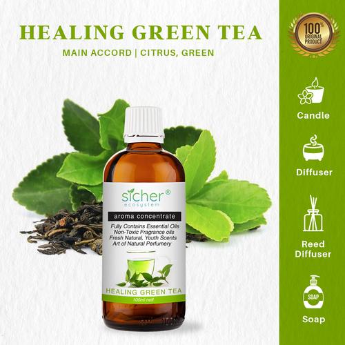 Gambar Sicher SA-102 Fragrance Oil Healling Greentea 100ml dari Sicher Ecosystem Jakarta Utara Tokopedia