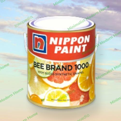 Jual Nippon Paint Bee Brand 1000 Cat Kayu & Besi Ash Grey 0.9Ltr/Liter