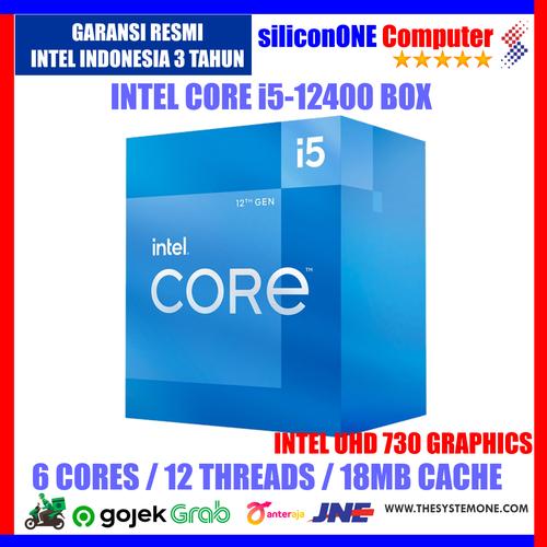 Gambar Intel Core i5-12400 Processor BOX Alder Lake LGA1700 12th dari silicon ONE Computer Kota Bandung Tokopedia