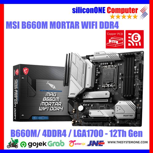 Gambar MSI B660M MORTAR WIFI DDR4 LGA1700 dari silicon ONE Computer Kota Bandung Tokopedia