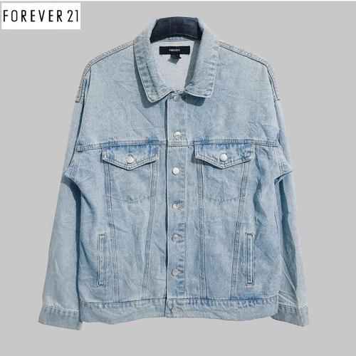 Jual FOREVER 21 Trucker Denim Jacket 
