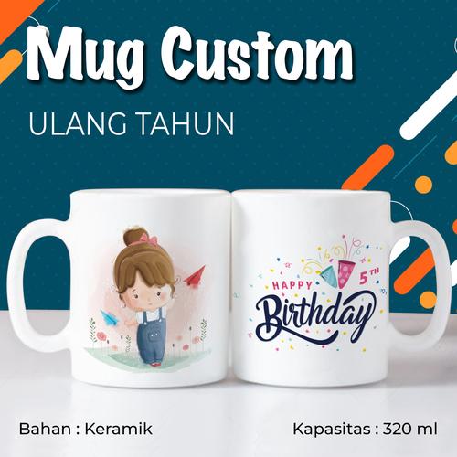 Jual Mug Custom Murah untuk Pernikahan, Ultah, Aqiqah, Wisuda, Pilkada