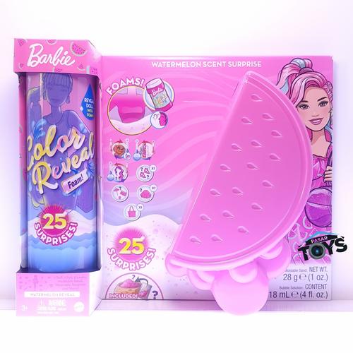 Jual Barbie Color Reveal Foam! Watermelon Scent Surprise 25 Surprises ...