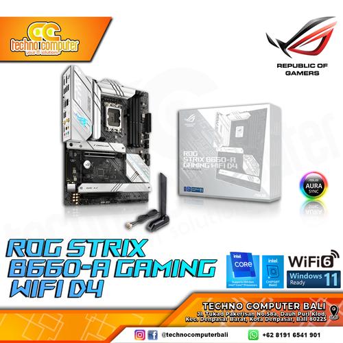 Gambar Motherboard ASUS ROG STRIX B660-A GAMING WIFI D4|ATX,LGA1700,B660,DDR4 dari Techno Computer Bali Kota Denpasar Tokopedia