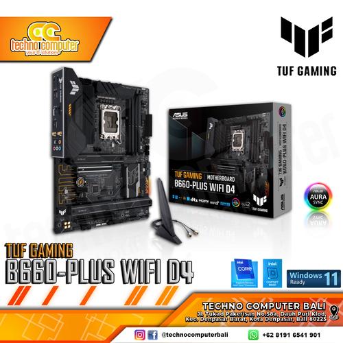 Gambar Motherboard ASUS TUF GAMING B660-PLUS WIFI D4 - ATX,LGA1700,B660,DDR4 dari Techno Computer Bali Kota Denpasar Tokopedia