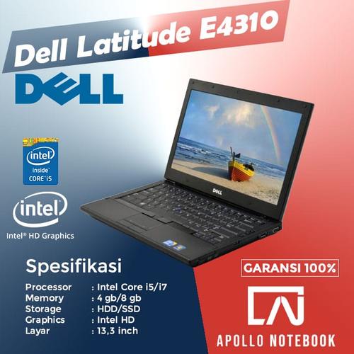 Gambar Laptop Dell E4310 Core i5 - Second Murah & Bergaransi - 4 gb, HDD 320GB dari Apollo Notbook Jakarta Pusat Tokopedia