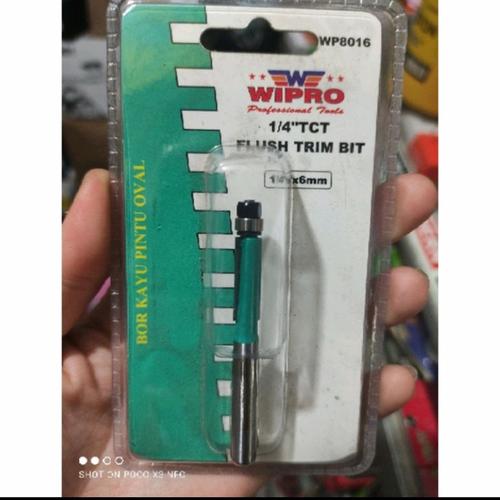 Jual mata router bearing straight bit 6mm WIPRO/ mata router lurus ...