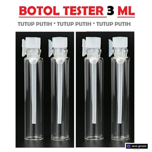 Jual Botol Tester 3 ml fanbo sampel Parfum kaca bening lidi Perfume ...